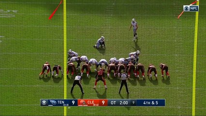 Tennessee Titans placekicker Ryan Succop aces a game-winning field goal in overtime