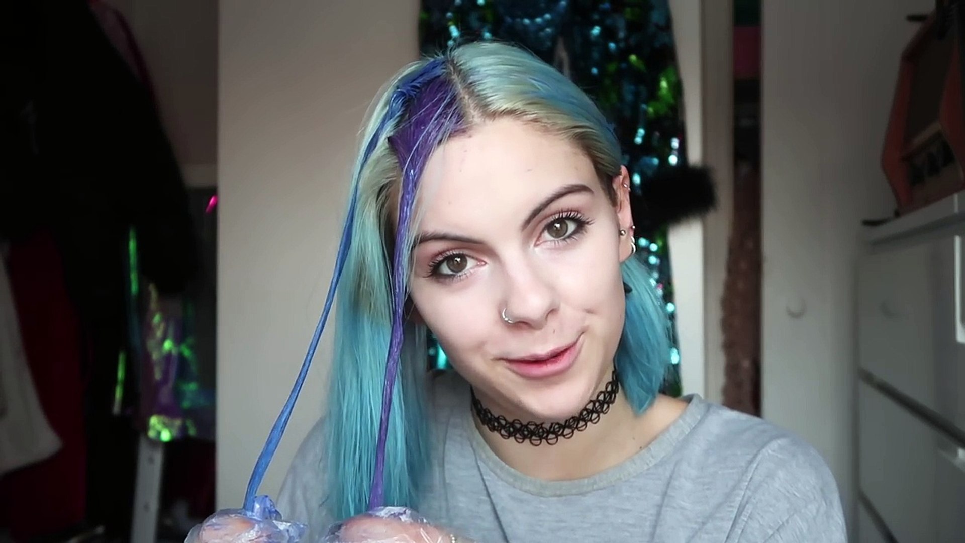 How To Blue Ombre Hair Dye With Arctic Fox Colorista Video Dailymotion