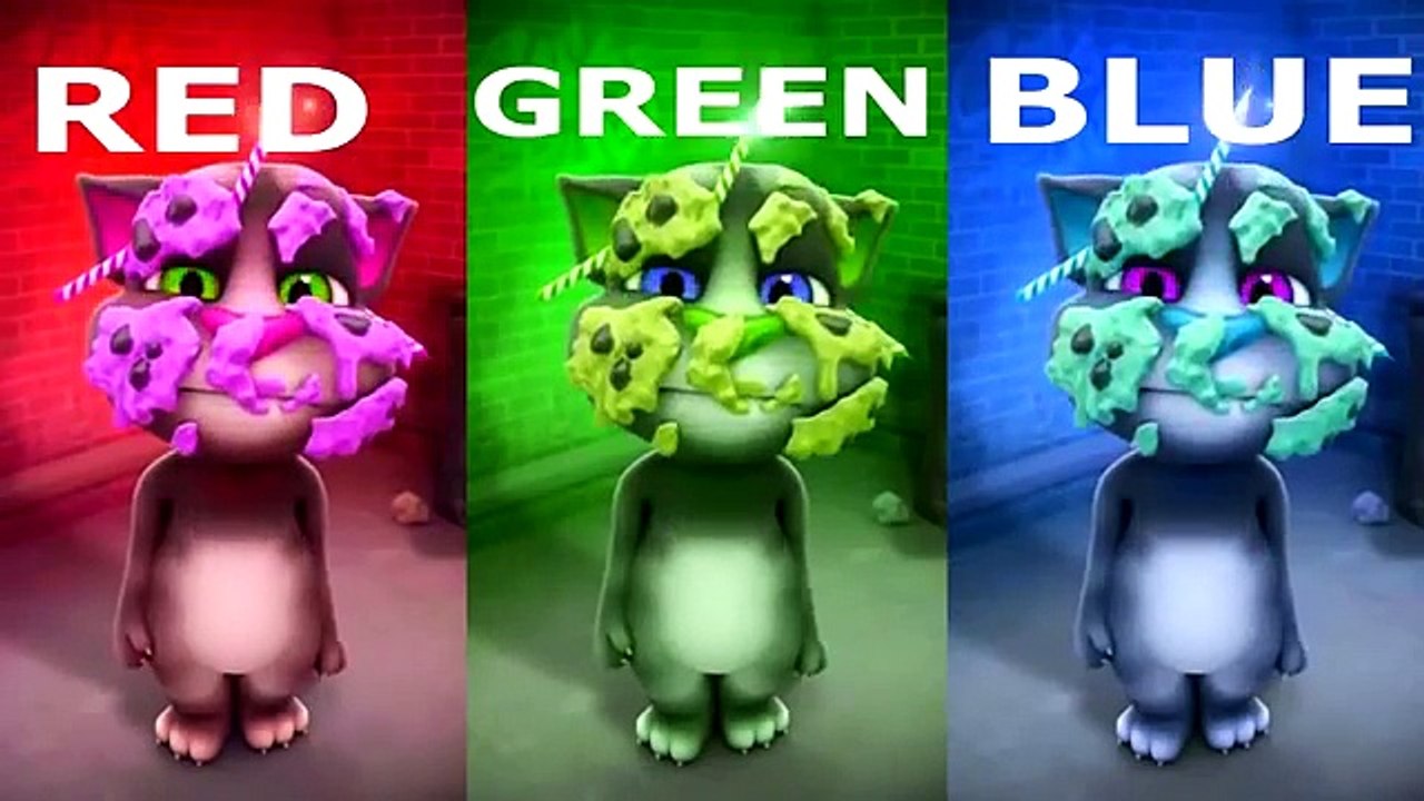 Baby Learn Colors with Talking Tom Cat Colors for Kids Animation Education Compilation Cartoon 2017