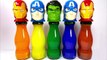 Superhero Surprise Bottles! Barbie Toys Learn Colors Finger Family Nursery Rhymes For Kids