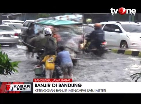Banjir Setinggi Satu Meter Kembali Landa Bandung