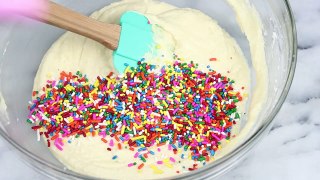 How to Pipe PERFECT RAINBOW Cupcakes with PLASTIC WRAP (+Funfetti Cupcake Recipe)!