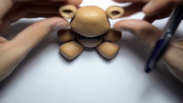 Freddy Plush Version Five Nights at Freddys Tutorial Porcelana fria / Cold porcelain