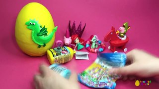 Peppa Pig Play Doh Surprise Eggs Princess Peppa Sir George the Brave and Mr Dinosaur Dragon Toys
