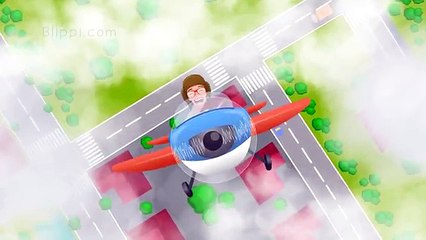 Blippi Airplanes for Kids Compilation | Nursery Rhyme Playlist