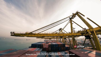 30 Days Timelapse at Sea - 4K - Through Thunderstorms, Torrential Rain & Busy Traffic