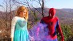 Is Frozen Elsa CHEATING on Spiderman? w/ Hulk Rapunzel Joker Snow White Santa Claus Superhero IRL