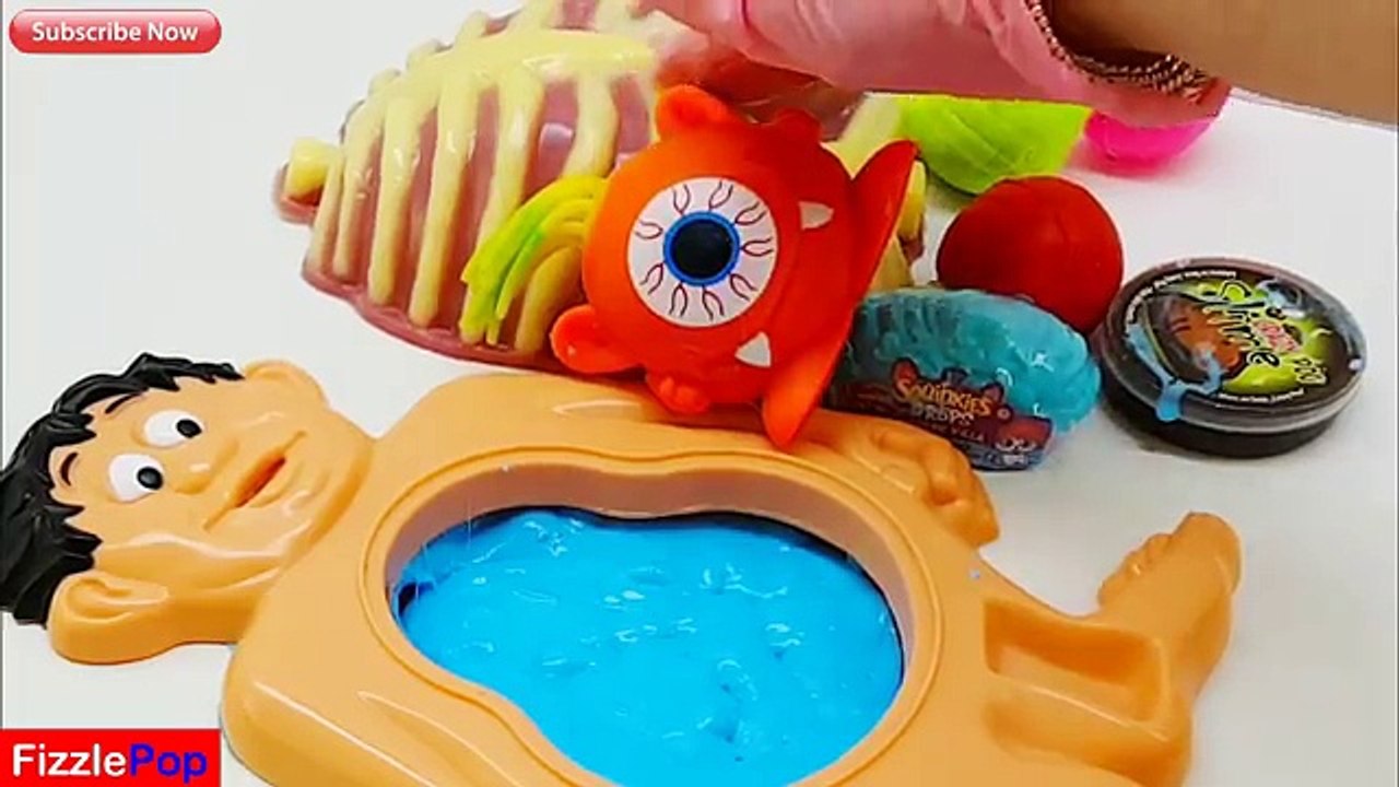 Cutting Open Mr Doh Skeleton Playdoh Belly Squishy Stress Toys Whats Inside