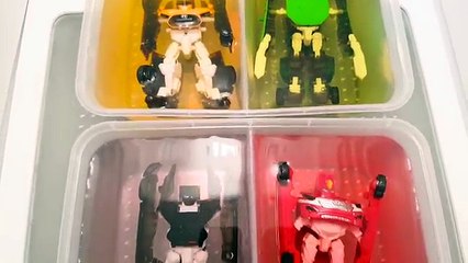 헬로 카봇 무지개색깔 얼음 속에 갇히다?!(충돌주의)재미있는 장난감 자동차 얼음깨기 놀이♡Hello carbot breaking the ice/Honey Pang 허니팡