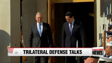 Defense chiefs of Seoul, Washington and Tokyo to meet on sidelines of ADMM-Plus in Philippines