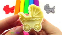 Learn Colors Play Doh Baby Stroller Fun Creative for Kids Ice Cream Surprise Toys EggVideos.com