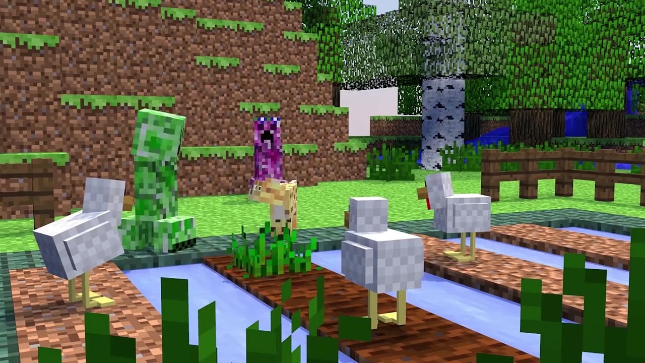 Monster School Mobs Brave   Farming    Minecraft Animation