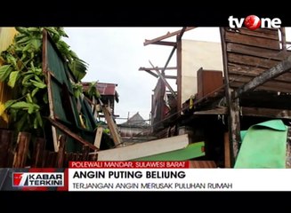 Angin Puting Beliung Rusak Puluhan Rumah