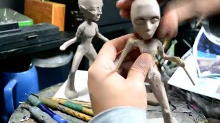 Rey and Ahsoka Tano figures (polymer clay)