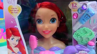 Fail - Disney Princess Bath Time Styling Head The Little Mermaid Water Play Hair Color