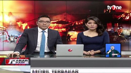 Diduga Korsleting Listrik Pada Lampu, Sebuah Minibus Terbakar di Daerah Pati