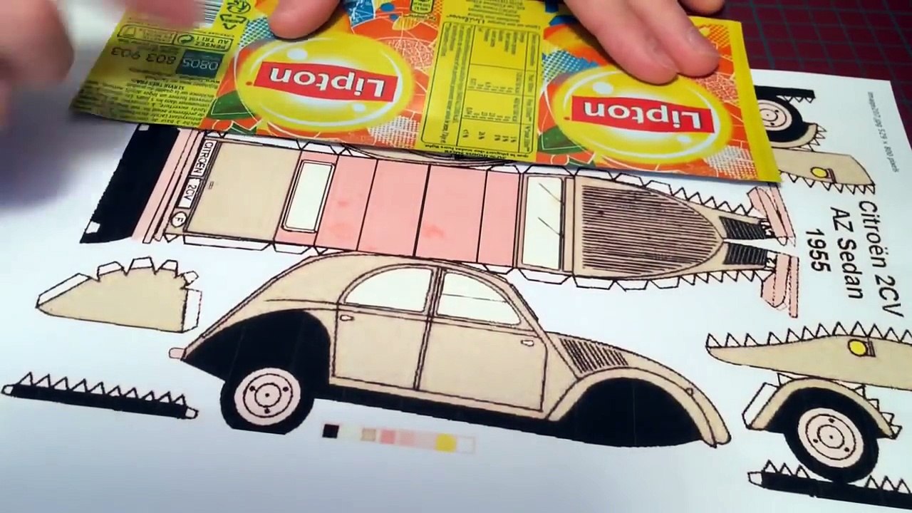 Fabriquer une voiture en canette - 2cv can homemade