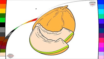 Meyve Boyama Sayfaları - Çizim ve Boyama - Meyve İsimlerini Öğrenme