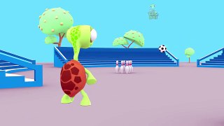 BOWLING BALLS - Turtle With Mini Bowling Learning Colors For Children and Kids | Torto Ball