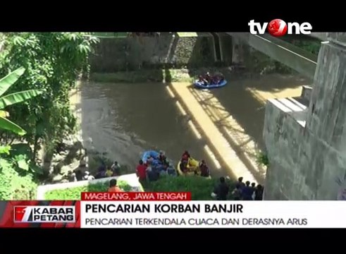 Pencarian Korban Banjir di Magelang Terkendala Cuaca Buruk