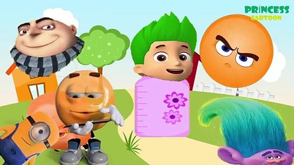 Bebé A Aprender Los Colores  Cabezas incorrectas Preescolar Boss Baby  Gru  Trolls Familia Rimas