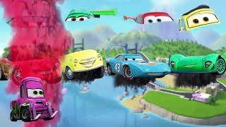 Wrong Disney Cars Surprise Eggs Learn Colors Mcqueen Finger Family Rhymes