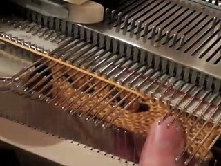 how to machine knit - short row - partial knitting