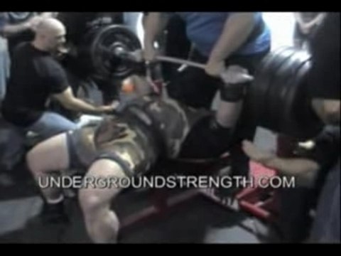 Force athlétique développé-couché 458kg Gene Rychlak