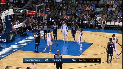 André Roberson with two terrible free throws vs Timberwolves!