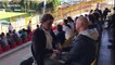 Deaf-blind man enjoys soccer match with the help of his interpreter