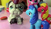 LPS Hot Dogs DIY Playdoh Littlest Pet Shop My Little Pony Boys Big Macintosh Grilling Craft Food