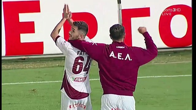 8η Πλατανιάς-ΑΕΛ 0-1 2017-18 Οι παίκτες στον κόσμο της ΑΕΛ μετά το τέλος