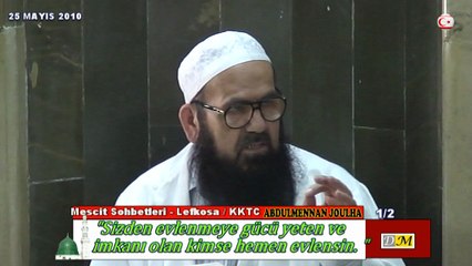 Sizden Evlenmeye Gücü Yeten ve İmkanı Olan Kimse Hemen Evlensin. 1/2 (DM)