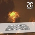 Incendie en Corse: Plus de 2.000 hectares brûlés, de multiples départs de feu recensés