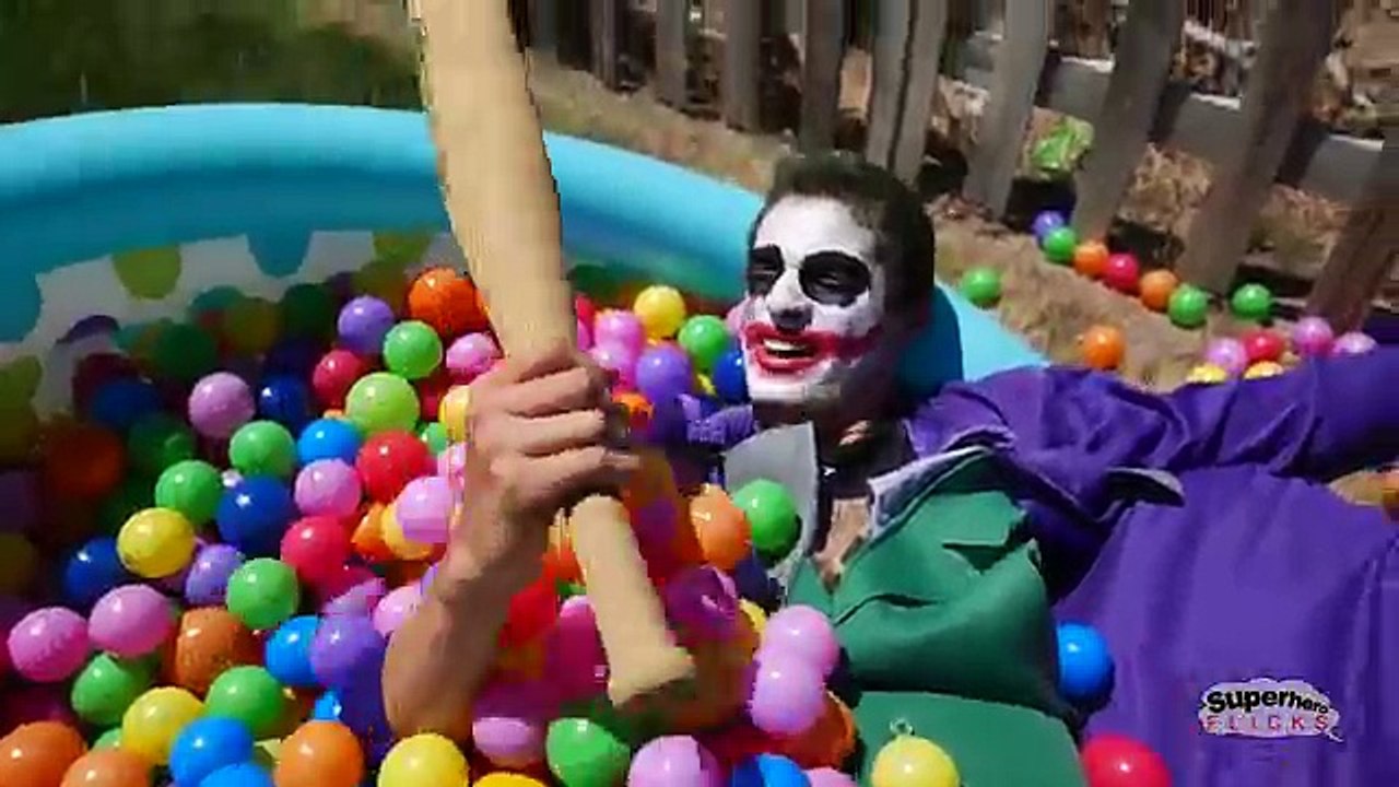 Joker and Little Joker Girl vs Spiderman vs Captain America | Real Life Superhero Movie Mashup!