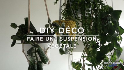 DIY facile : suspension pour plante en macramé