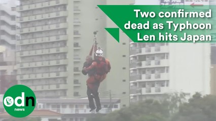 Two confirmed dead as Typhoon Len hits Japan