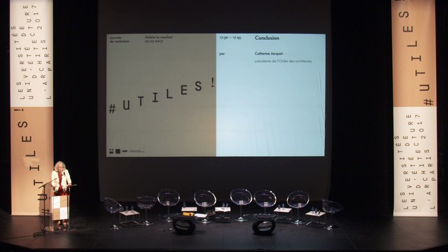 Catherine Jacquot aux Universités d'été de l'architecture 2017