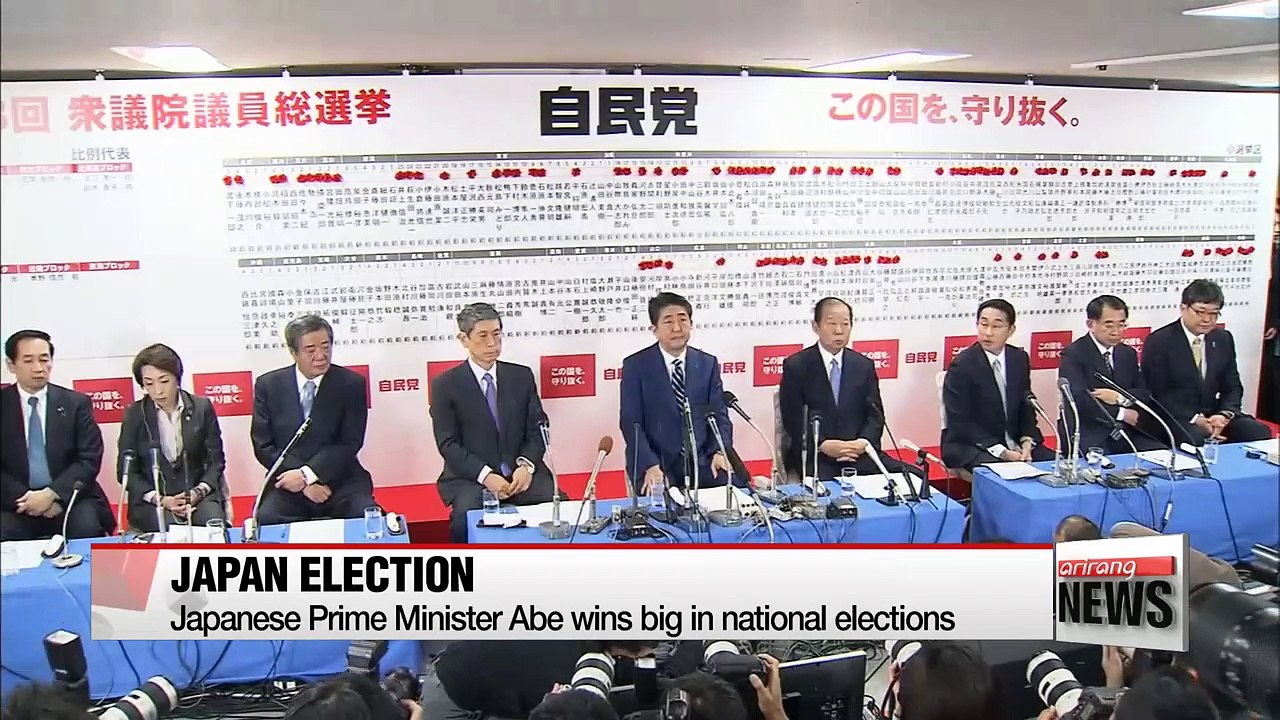 Japanese Prime Minister Abe wins big in national elections