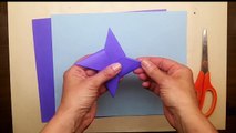 How to Make a Ninja Star (Shuriken) - Origami - Easy Step by Step Instructions - Easiest - Best