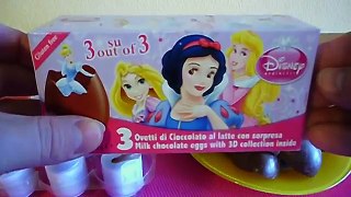 Princess 9 Surprise Eggs 3D Toys Collection Unboxing Huevos Sorpresa