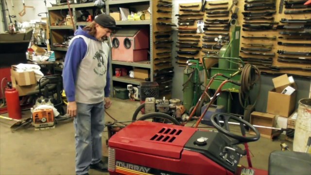 How To Change The Drive Belts On An MTD White Outdoor LT15 Riding Mower - with Taryl - Christie