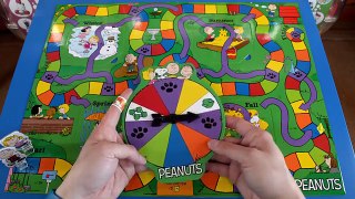 PEANUTS Surprise Slides Board Game: Learn colors and seasons! Peanuts Toys Charlie Brown ToyRap