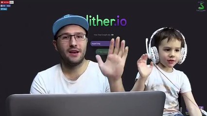 Я играю в слизер Slither, а маленький Мишка в ГТА 5, игровой канал, игра про змейку YTGM