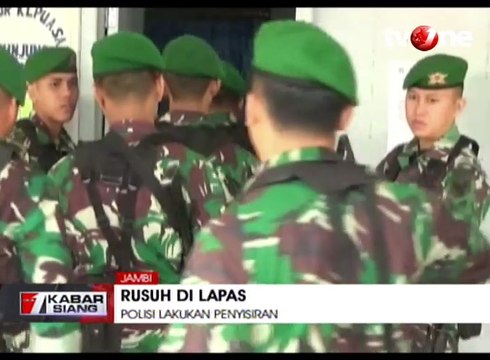 Polisi dan TNI Perketat Pengamanan Lapas Jambi Pasca Rusuh