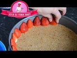 Çilekli Çikolatalı Cheesecake Tarifi -Cheesecake mit Erdbeeren und Schokolade ohne Backen
