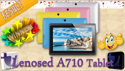 AND THE WINNER IS?? LENOSED A710 WIFI TABLET GIVEAWAY WINNER [Urdu/Hindi]