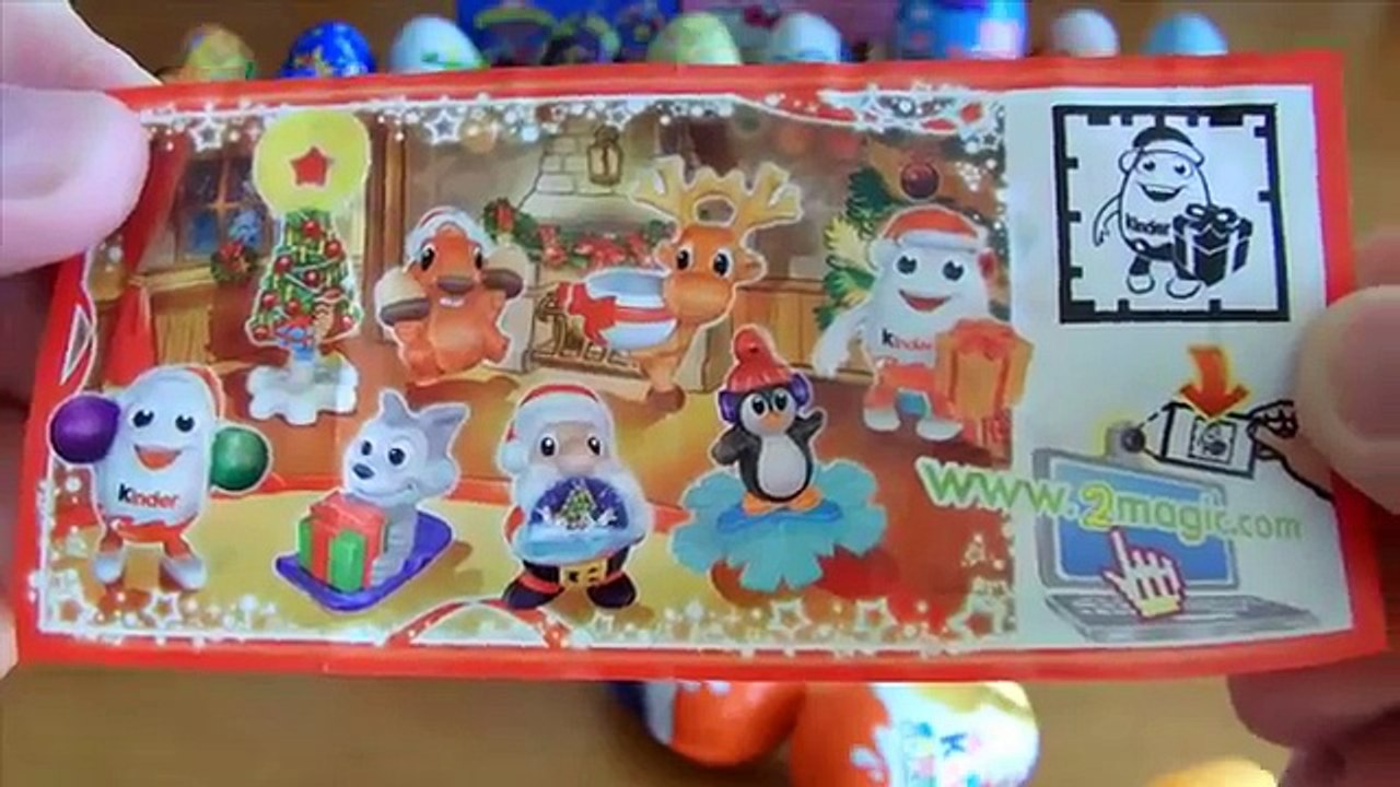 Huevos Kinder Sorpresa - Los ayudantes de Papa Noel - Los Pitufos 2 - Huevos de chocolate Kinder