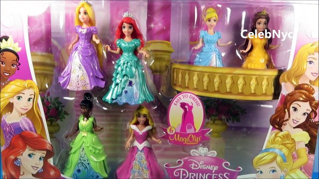 NEW Disney MAGICLIP Princess Little Kingdom Collection Dresses Tiana Cinderella Ariel Belle
