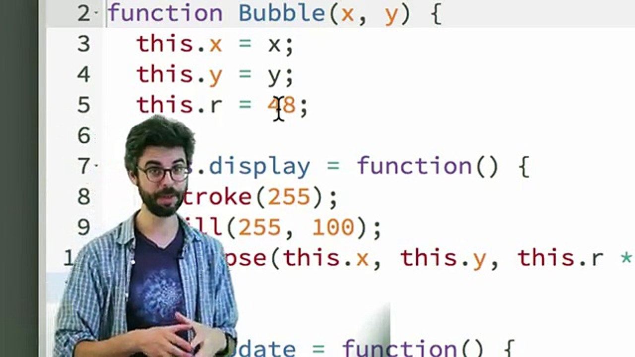 7.6: Checking Objects Intersection Part I - p5.js Tutorial